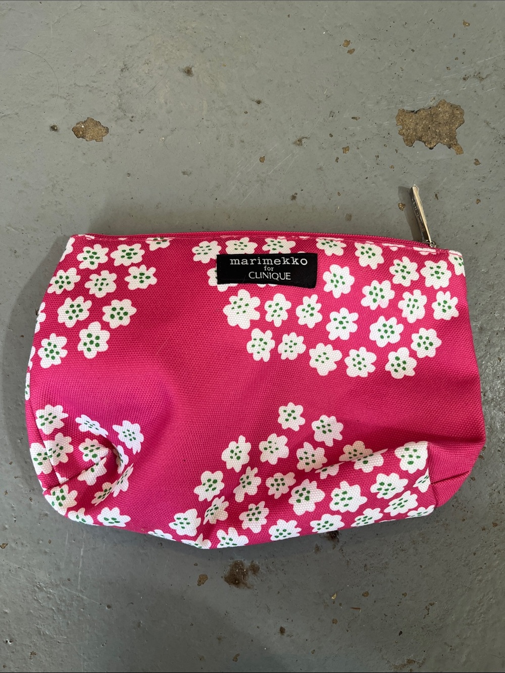 Marimekko For Clinique Pink Floral Cosmetic Pouch